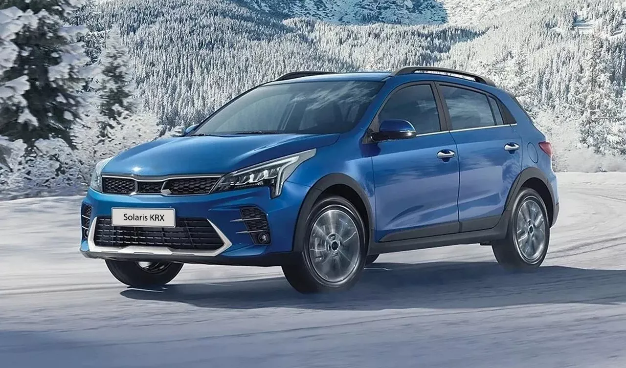 Solaris KRX в синем оттенке кузова и комплектации Style стал юбилейным автомобилем марки