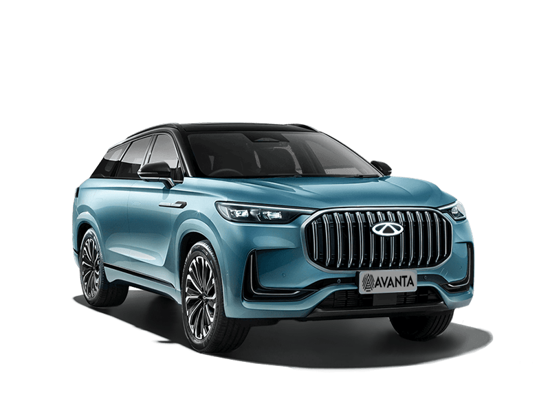 Chery Tiggo 9 2023 Голубой с черной крышей