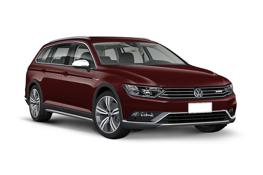 Volkswagen Passat Alltrack red