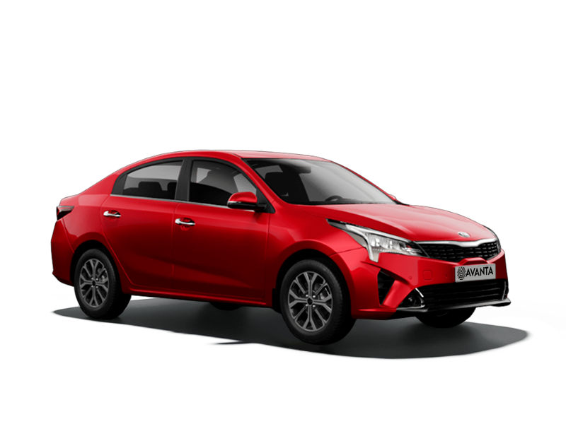 Kia Rio Fiery Red
