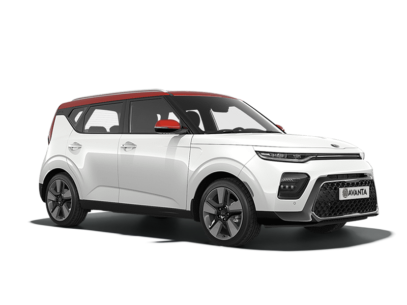 Kia Soul Clear White / Inferno Red