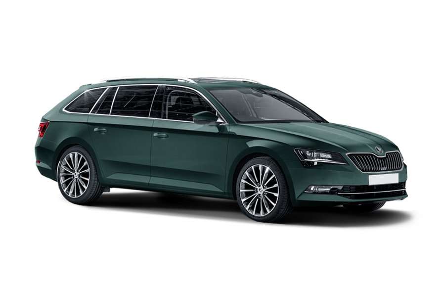 Skoda Superb Combi green